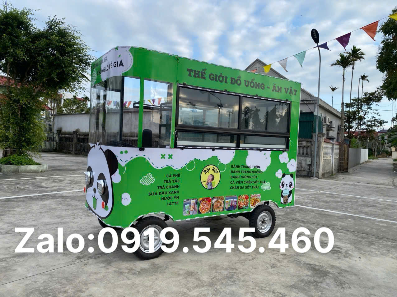 xe điện bán hàng/